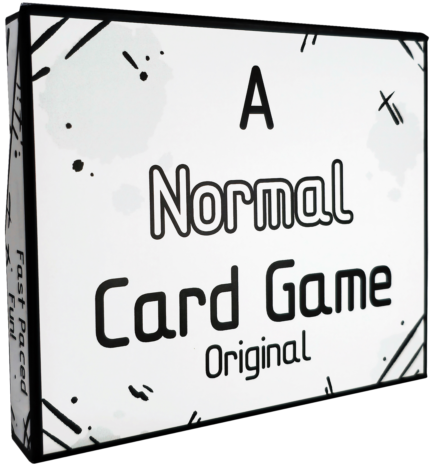 Card game box with text 'A Normal Card Game Original' on a white background
